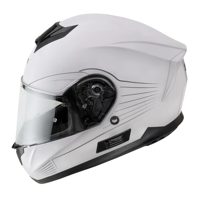 Moto prilba W-TEC Yorkroad Solid - White Grey Glossy