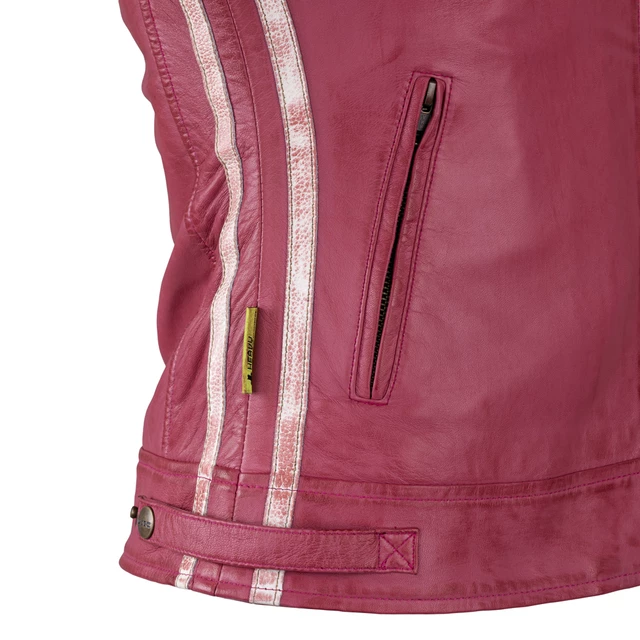 Dámska kožená moto bunda W-TEC Sheawen Lady Pink - ružová
