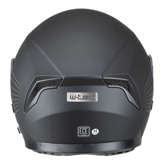 Moto prilba W-TEC Yorkroad Solid - White Grey Glossy