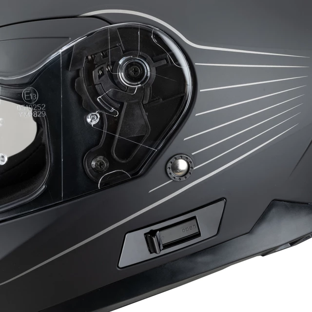 Moto prilba W-TEC Yorkroad Solid - White Grey Glossy