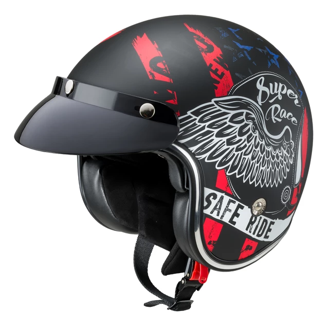 Moto prilba W-TEC Café Racer - 2.akosť - Vintage Stock