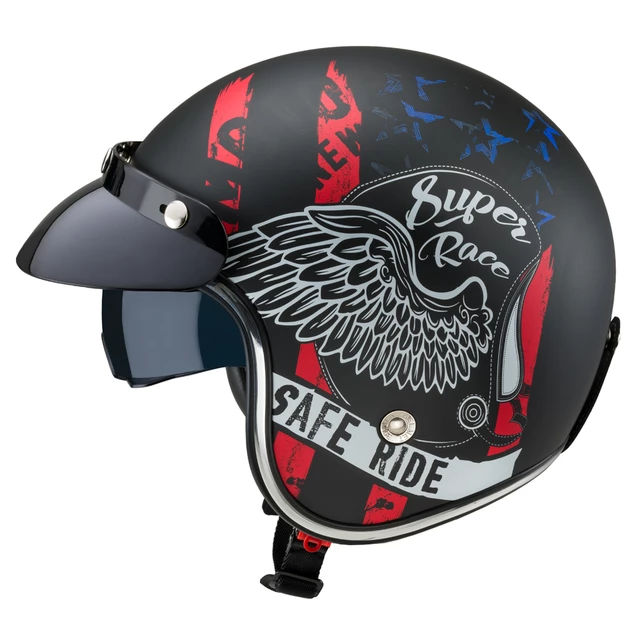 Moto prilba W-TEC Café Racer - 2.akosť - Vintage Stock