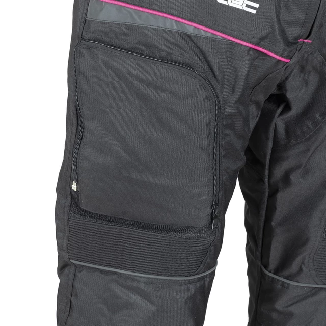 Dámske moto nohavice W-TEC Propant Lady - čierno-ružová