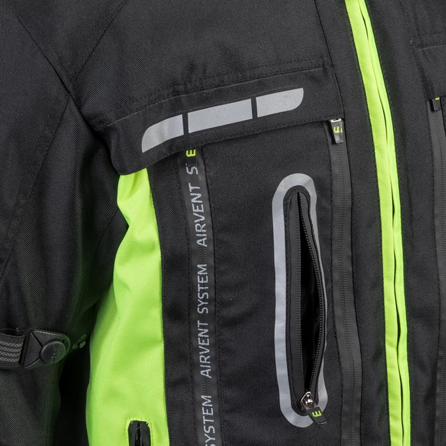 Moto bunda W-TEC Gelnair - 2.akosť - čierno-zelená