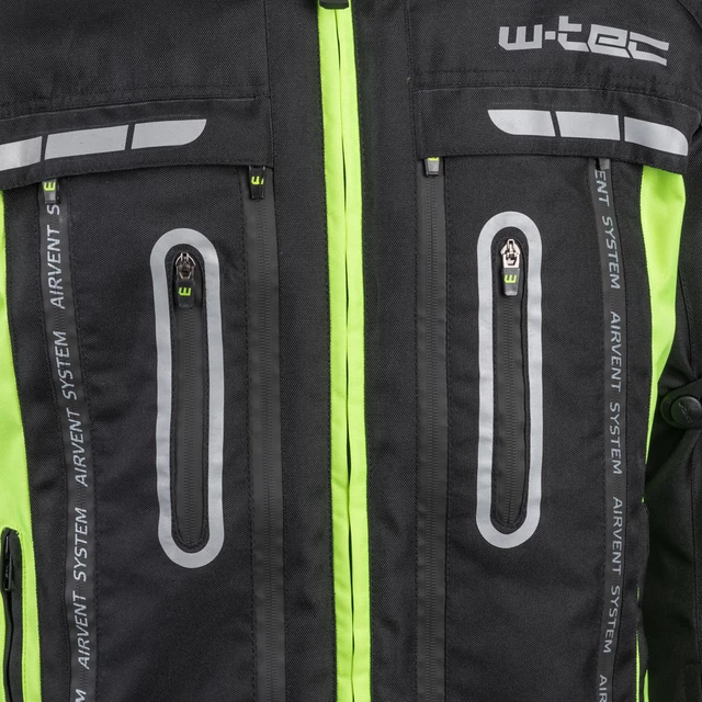 Moto bunda W-TEC Gelnair - 2.akosť - čierno-zelená