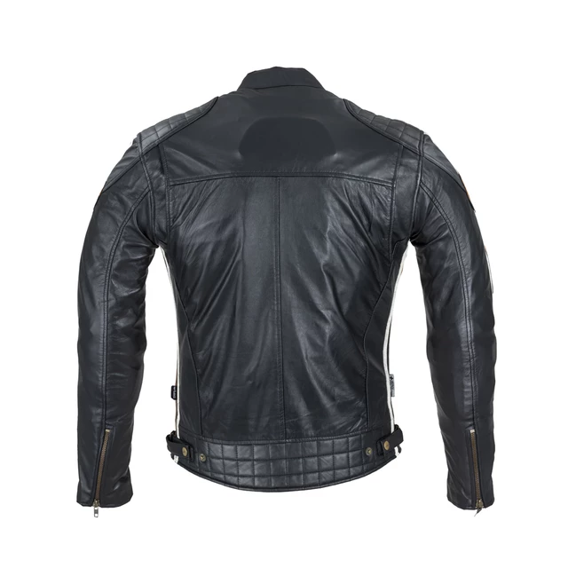 Pánska kožená moto bunda W-TEC Sheawen Classic - čierna