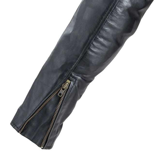 Pánska kožená moto bunda W-TEC Sheawen Classic - čierna