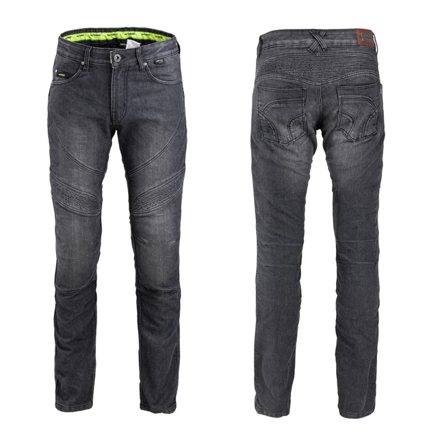 Pánske moto jeansy W-TEC Oliver - čierna