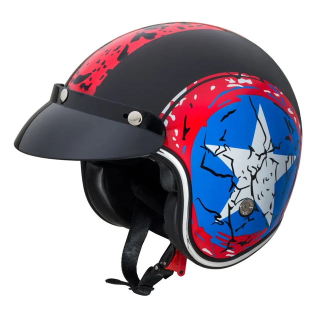 Moto prilba W-TEC Café Racer - 2.akosť - Vintage Stock