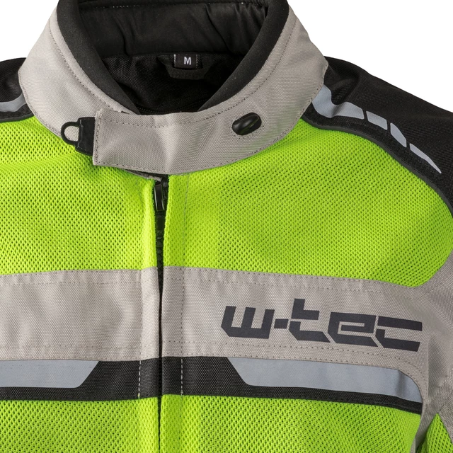 Pánska letná moto bunda W-TEC Saigair - Fluo Yellow-Black