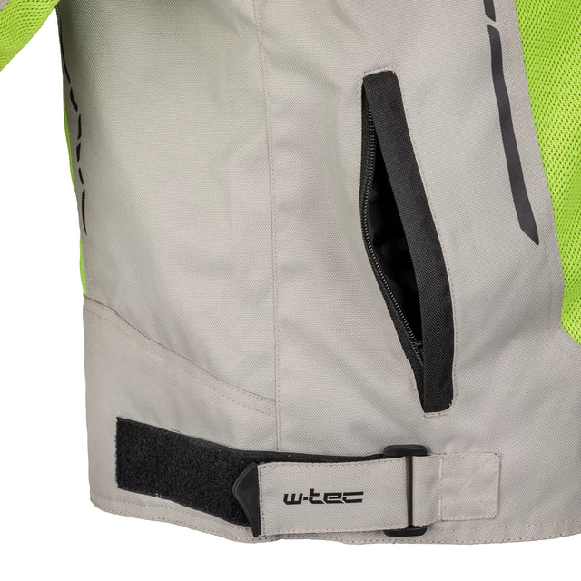 Pánska letná moto bunda W-TEC Saigair - Fluo Yellow-Black