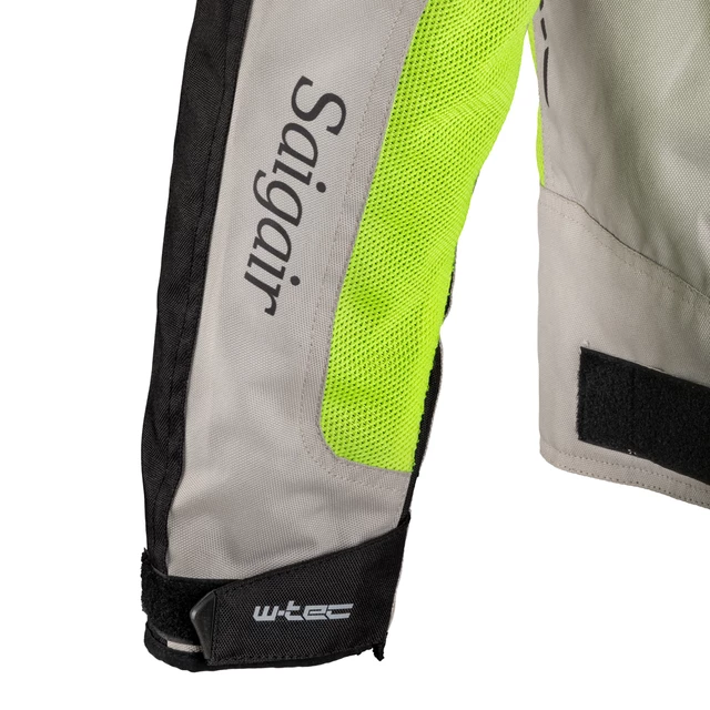 Pánska letná moto bunda W-TEC Saigair - Fluo Yellow-Black