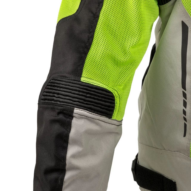 Pánska letná moto bunda W-TEC Saigair - Fluo Yellow-Black