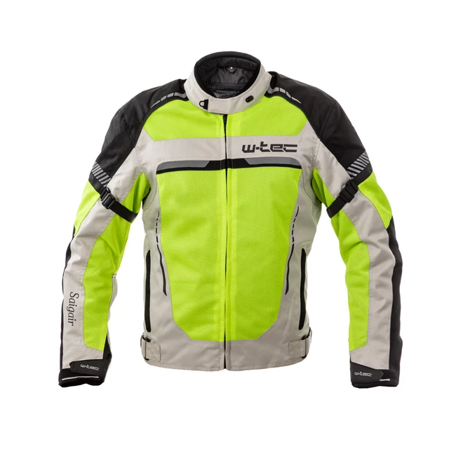 Pánska letná moto bunda W-TEC Saigair - Fluo Yellow-Black - Fluo Yellow-Gray