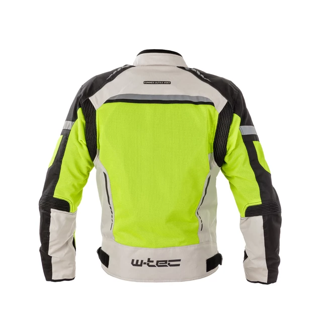 Pánska letná moto bunda W-TEC Saigair - Fluo Yellow-Black