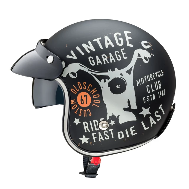 Moto prilba W-TEC Café Racer - 2.akosť - Vintage Stock