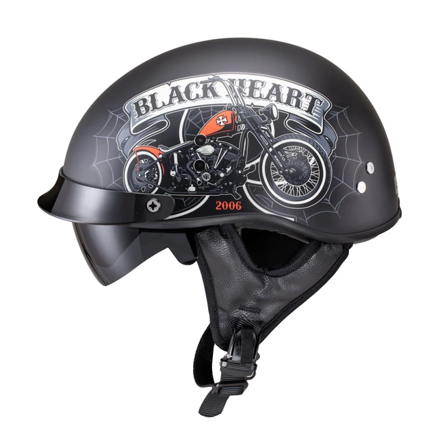 Moto prilba W-TEC Black Heart Rednut - Motorcycle/Matt Black - Motorcycle/Matt Black