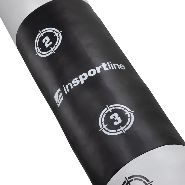 Boxovacie vrece inSPORTline Robkin 35x150 cm / 40 kg - čierno-biela