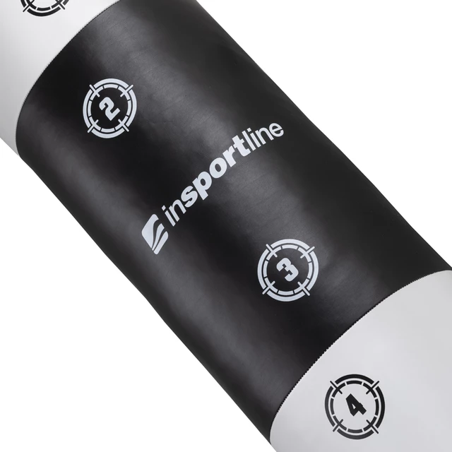 Boxovacie vrece inSPORTline Robkin 35x120cm / 33kg - čierno-biela