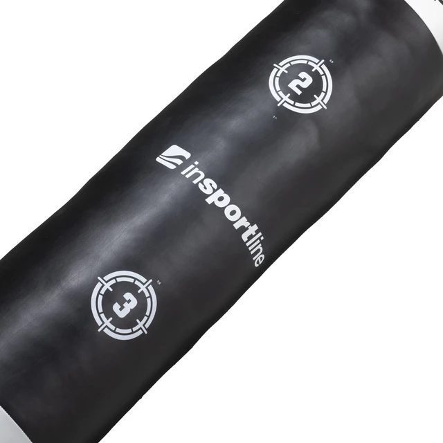 Boxovacie vrece inSPORTline Robkin 180x35cm / 50 kg - čierno-biela
