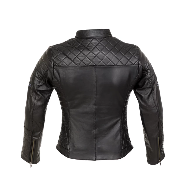 Dámska kožená moto bunda W-TEC Corallia - Black