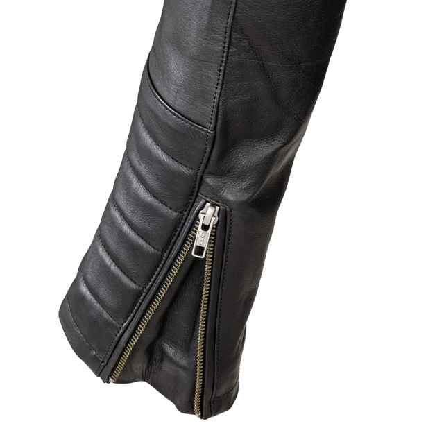 Dámska kožená moto bunda W-TEC Corallia - Black