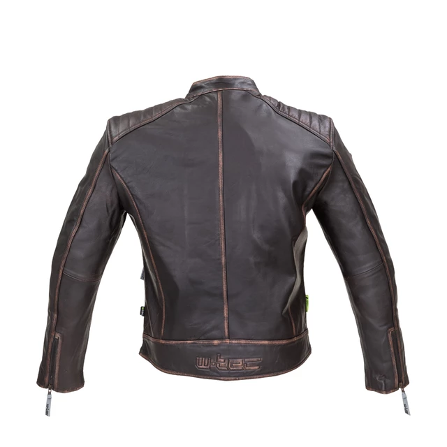 Kožená moto bunda W-TEC Embracer - Vintage Dark Brown