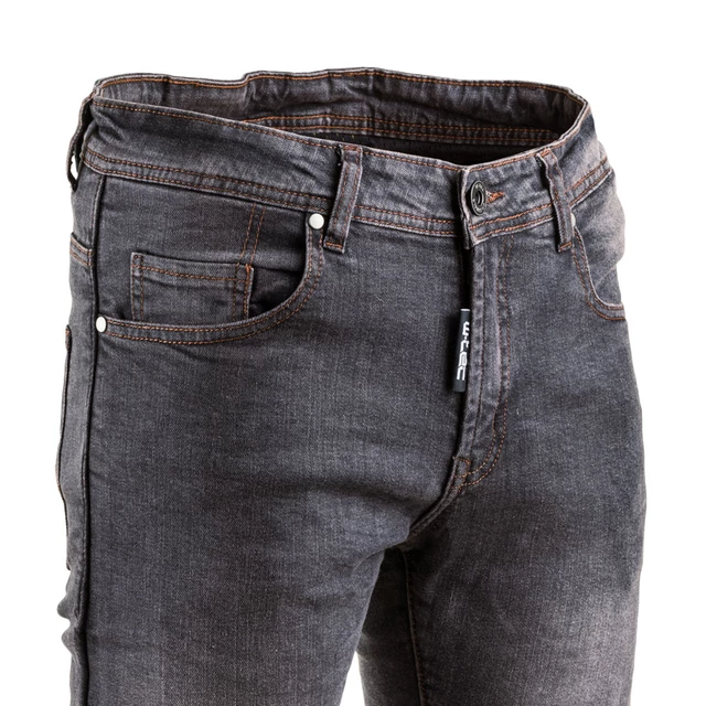 Pánské moto jeansy W-TEC Kancelor - 2. akosť - šedá