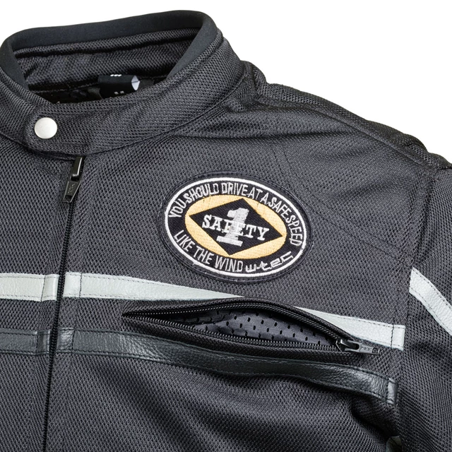 Moto bunda W-TEC Bellvitage Black - čierna