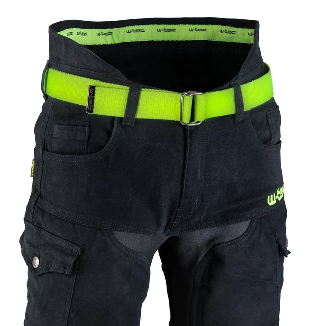 Pánske moto jeansy W-TEC Aredator - 2. akosť - čierna
