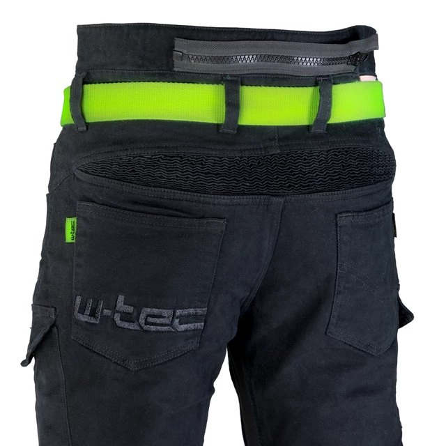Pánske moto jeansy W-TEC Aredator - 2. akosť - čierna