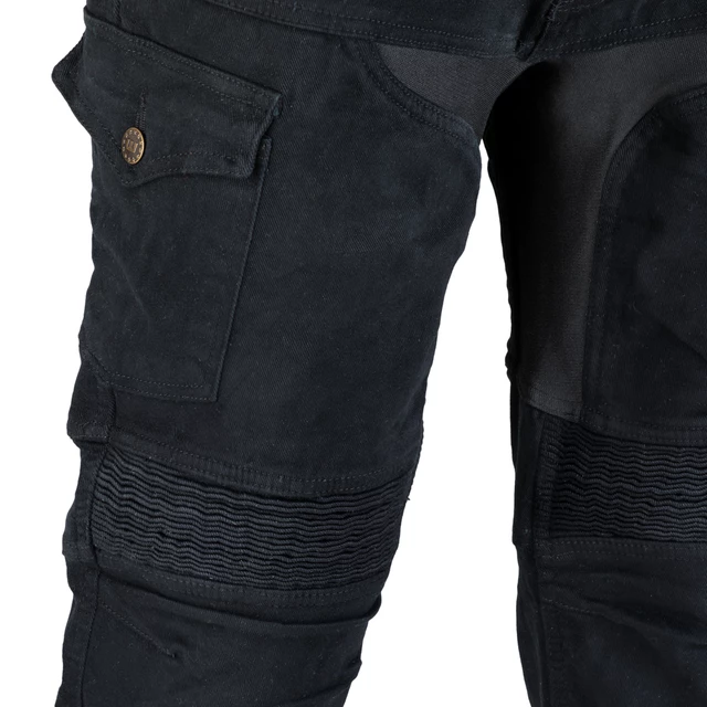 Pánske moto jeansy W-TEC Aredator - 2. akosť - čierna