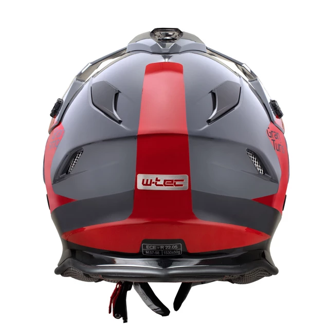 Moto prilba W-TEC V331 PR Graphic - Khaki-Grey
