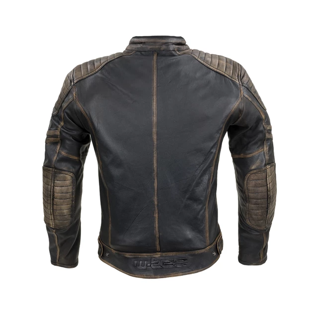 Kožená moto bunda W-TEC Mungelli - vintage hnedá