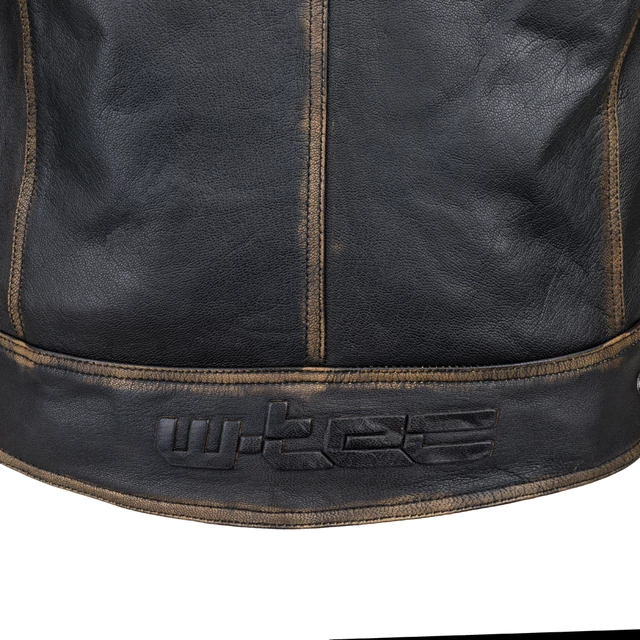 Kožená moto bunda W-TEC Mungelli - vintage hnedá