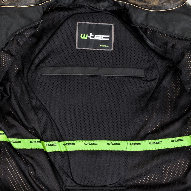 Kožená moto bunda W-TEC Mungelli - vintage hnedá