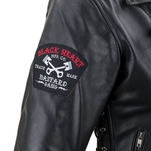 Kožená moto bunda W-TEC Black Heart Perfectis - čierna