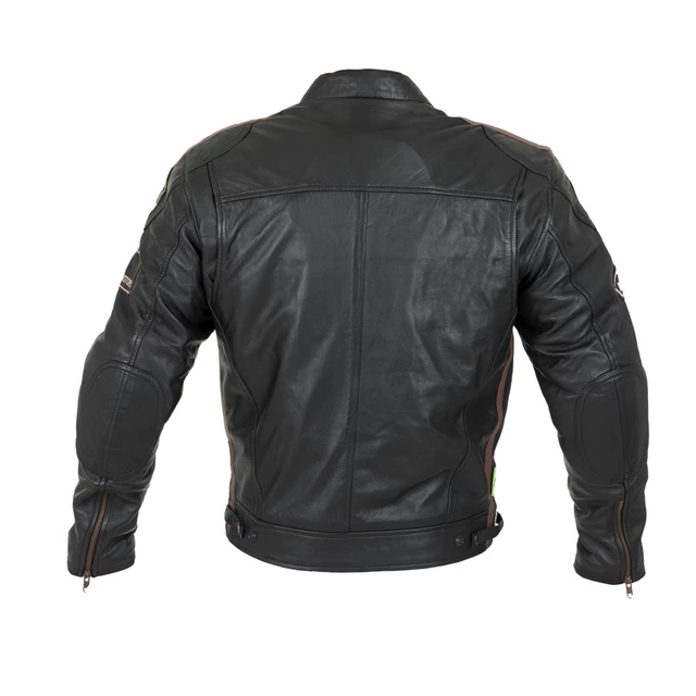 Pánska kožená moto bunda W-TEC Sheawen Black - 2.akosť - čierna