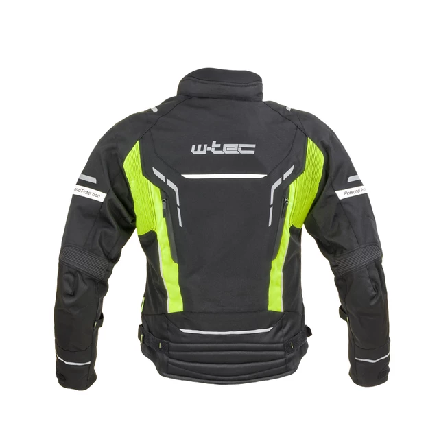 Pánska moto bunda W-TEC Brandon - čierno-šedo-oranžová