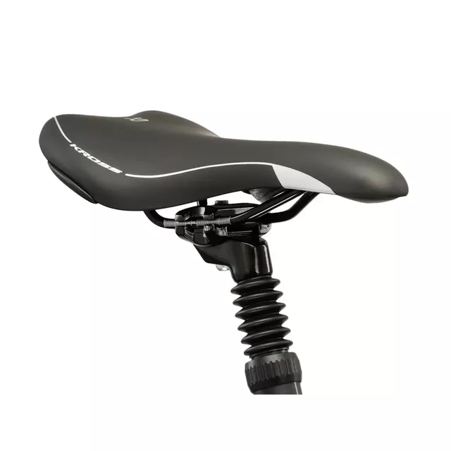 Dámsky crossový bicykel Kross EVADO 3.0 28" - model 2025 - šedá / zelená / lesk