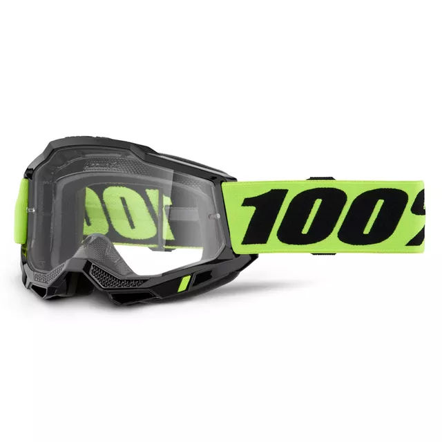 Motokrosové okuliare 100% Accuri 2 - Mifflin tmavo modrá, čire plexi - žltá, číre plexi