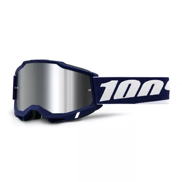Motokrosové okuliare 100% Accuri 2 Mirror - Mifflin tmavo modrá, zrkadlové plexi