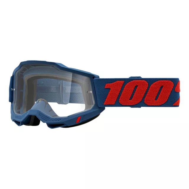 Motokrosové okuliare 100% Accuri 2 - Mifflin tmavo modrá, čire plexi