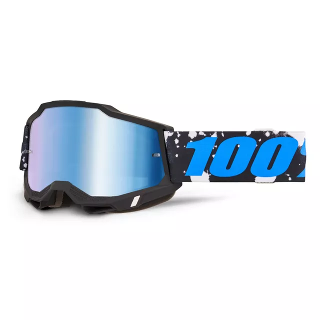 Motokrosové okuliare 100% Accuri 2 Mirror - Callisto čierna, zrkadlové plexi