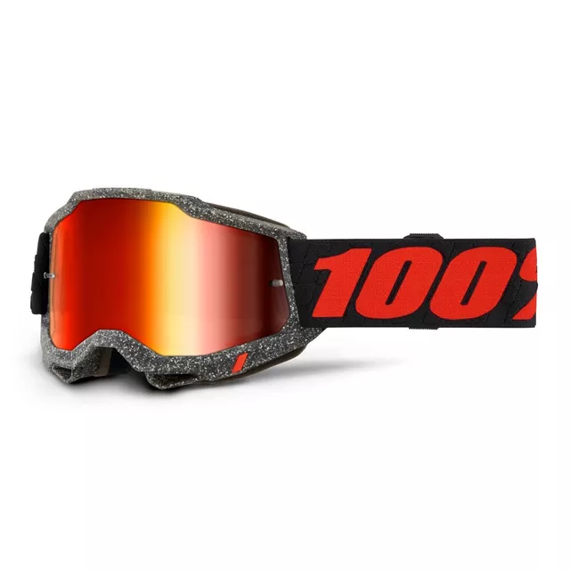 Motokrosové okuliare 100% Accuri 2 Mirror - Huaraki čierna, zrkadlové plexi