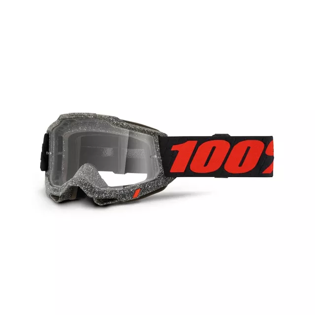 Motokrosové okuliare 100% Accuri 2 - Mifflin tmavo modrá, čire plexi - Huaraki čierna, číre plexi