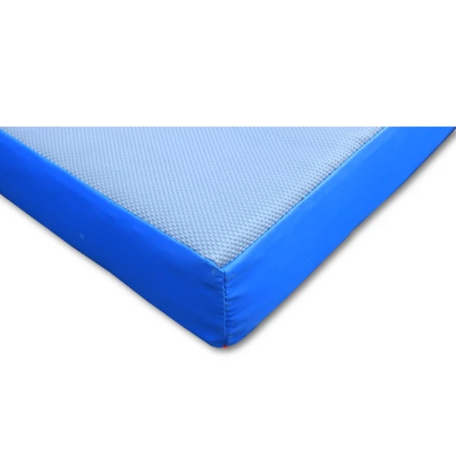 Protišmyková gymnastická žinenka inSPORTline Anskida T120 200x120x5 cm - čierno-modro-červená