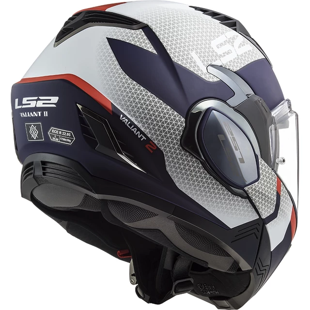 Výklopná moto prilba LS2 FF900 Valiant II Citius P/J - Gloss White Blue