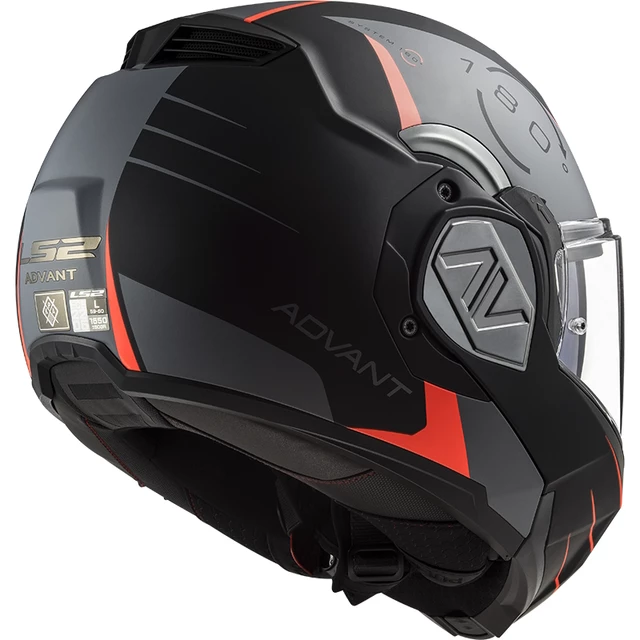Preklápacia moto prilba LS2 FF906 Advant Codex Matt Black Titanium P/J
