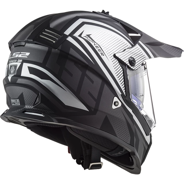 Moto prilba LS2 MX436 Pioneer Evo - Evolve Red White